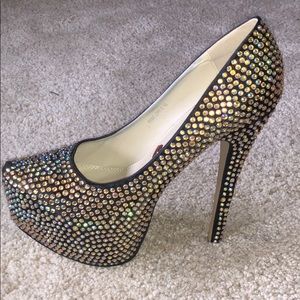 Blinged out Stiletto heel